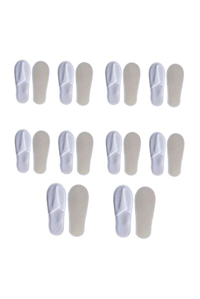 OEM Set papuci de unică folosință, 10 perechi, talpă de 5 mm, 27x10,5 cm, alb...