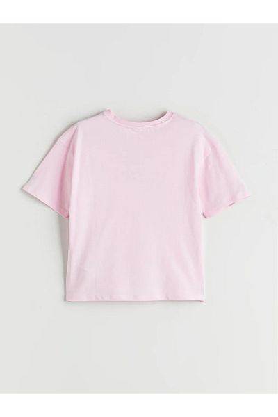 LC Waikiki Lcw Kids Pink Crew Neck Girl's T-Shirt