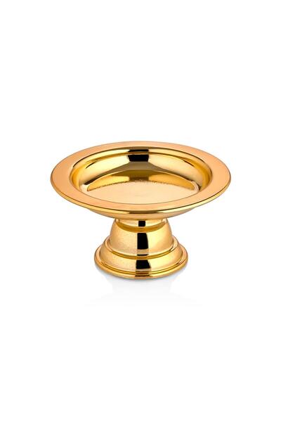 VİGENTİNO 6'lı Abs Dekoratif Gold Kaplama Şekerlik Kase 6'lı Makaronluk Kahve Yanı Sunumluk Lokumluk