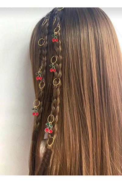 Shiklik MODA Set de 5 accesorii de păr model cireș pentru a completa stilul tău