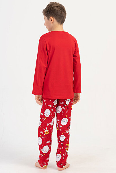 VİENETTA Cotton Boy's Long Sleeve Pajama Set(9/10-15/16)