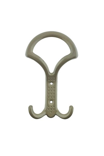 OEM Cuier metal pentru mobila sau perete, cu 3 agatatori, MOB-65501, 2 orificii, 160 x 92 x 40 mm, bej