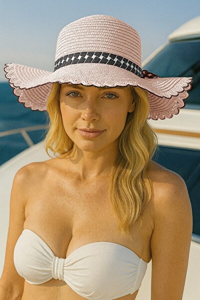 LAGRANZE Ženski slamnati šešir, šešir za plažu