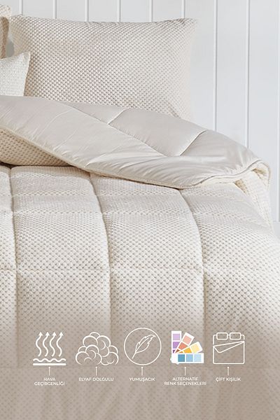 Elart Luis Comfort Set Double (195X215 cm) Cream