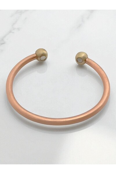 TAKI DERYASI Copper Handmade Magnet Brass Bulk Plain Copper Bracelet, Energy ...