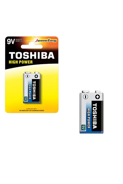 Toshiba Baterie 9V alcalina, High Power 6LR61, in blister