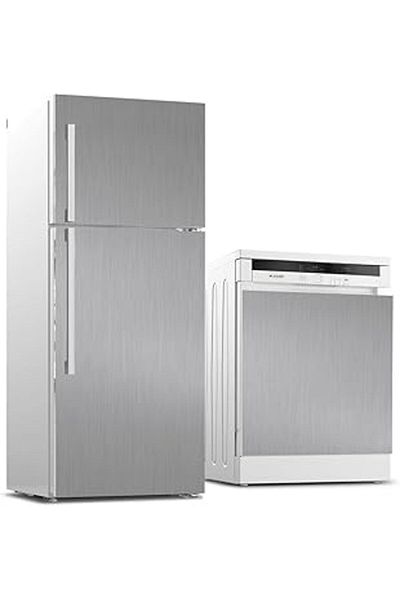 AMAZON TOHUM Refrigerator and Dishwasher White Goods Sticker Coating Metallic Texture