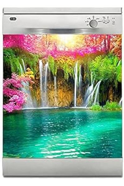 AMAZON TOHUM Dishwasher Sticker Coating White Goods Coating Waterfall Aka