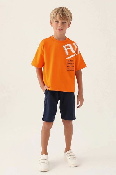 Rolypoly Boy's Bermuda Suit - Orange