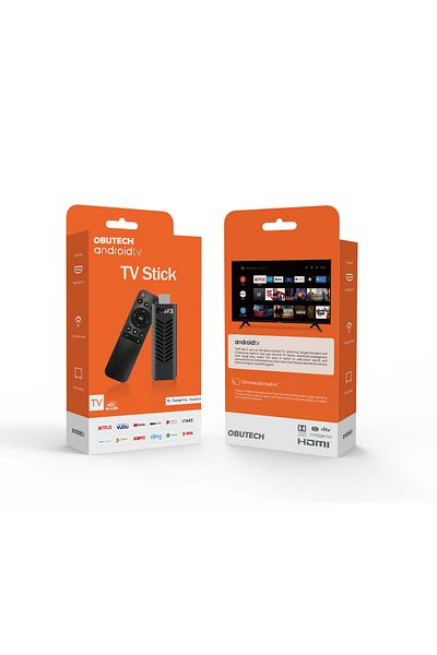 ObuTech Tvr3 Android TV Stick - 3. جيل، 4K Ultra HD، تجربة التلفزيون الذكي التوصيل والتشغيل!
