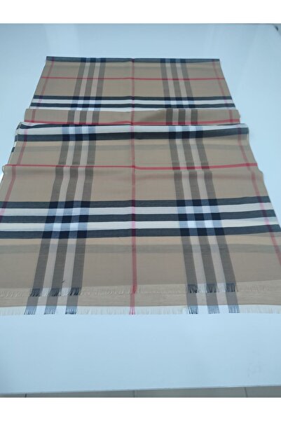 PİRAMİT EKOSE ŞAL ANA RENK KIRMIZI ÇİZGİLİ