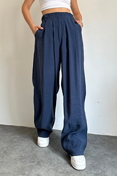 Feela Moda 2009 Elastic Waist Parachute Fabric Palazzo Women's Trousers