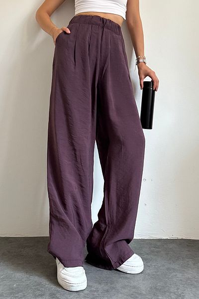 Feela Moda 2009 Elastic Waist Parachute Fabric Palazzo Women's Trousers