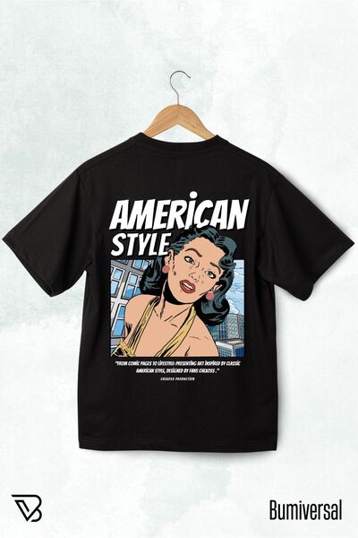 BUMİVERSAL TRICOU ÎN STIL AMERICAN