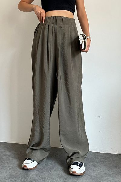 Feela Moda 2009 Elastic Waist Parachute Fabric Palazzo Women's Trousers