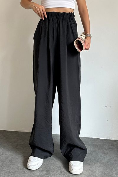 Feela Moda 2009 Elastic Waist Parachute Fabric Palazzo Women's Trousers