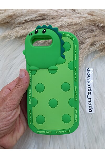 ZB Aksesuarda Moda حافظة من السيليكون على شكل ديناصور متوافقة مع iPhone 7 PLU...