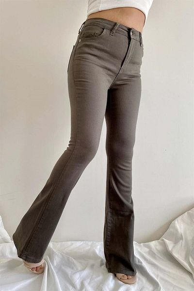 İstangül Butik Plus Size Full Lycra Spanish Leg Jeans
