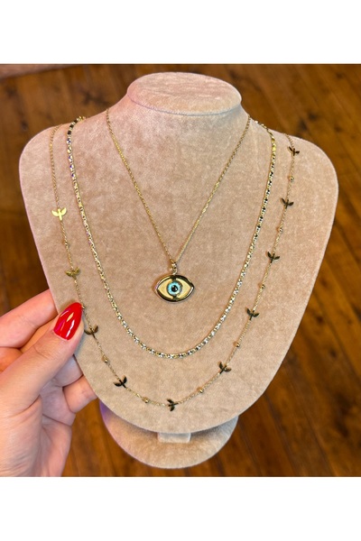 luxyansımalar قلادة عين من الفولاذ