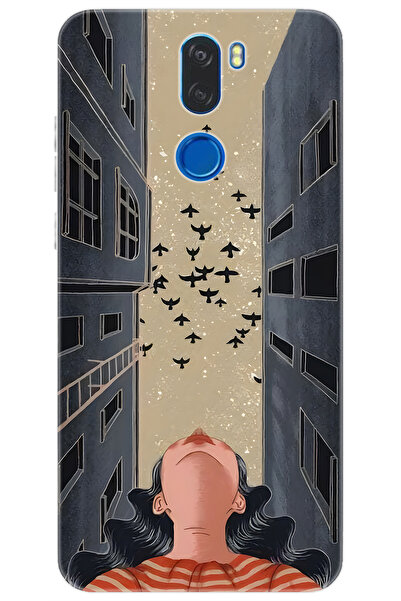 Vestel Venüs Z30 Uyumlu Kılıf Desen Baskılı Silikon Gök Yüzü ve Kuşlar STK:72...