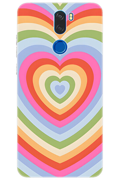 Vestel Venüs Z30 Uyumlu Kılıf Desen Baskılı Silikon Renkli Kalpler STK:1019 C...