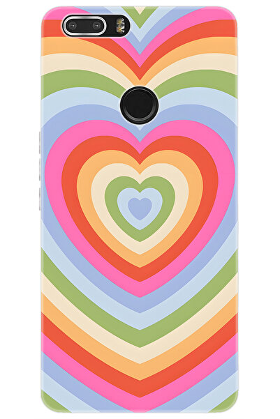 Vestel Venüs Z20 Uyumlu Kılıf Desen Baskılı Silikon Renkli Kalpler STK:1019 C...