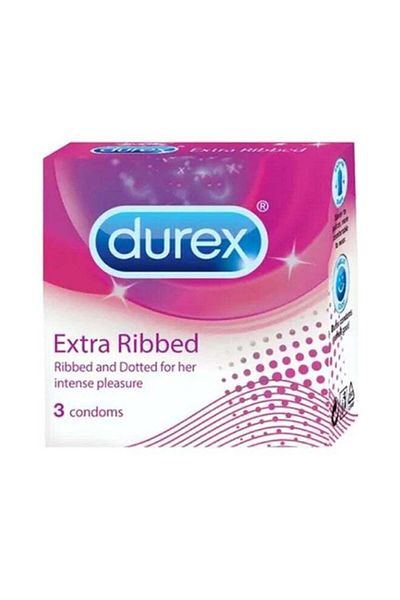 Durex 3-Pcs Extra Ribbed Durex Condoms