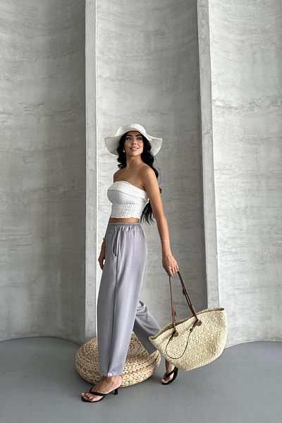 İstangül Butik Everyday Comfort Modal Fabric High Waist Comfortable Pants