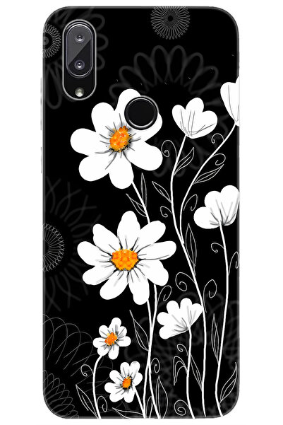 Vestel Venüs E5 Uyumlu Kılıf Desen Baskılı Silikon Papatya STK:693 CP-bZnKcVr