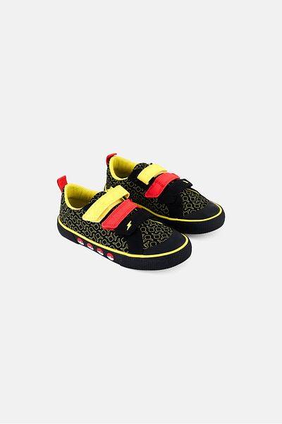 CLARKS Pokemon x Clarks Kids Boy Foxing Mist K Velcro Closure Shoes, Black