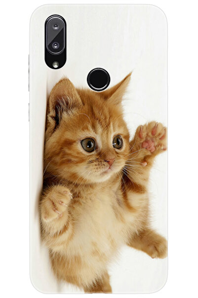 Vestel Venüs E5 Uyumlu Kılıf Desen Baskılı Silikon Sevimli Kedi STK:205 CP-Oa...