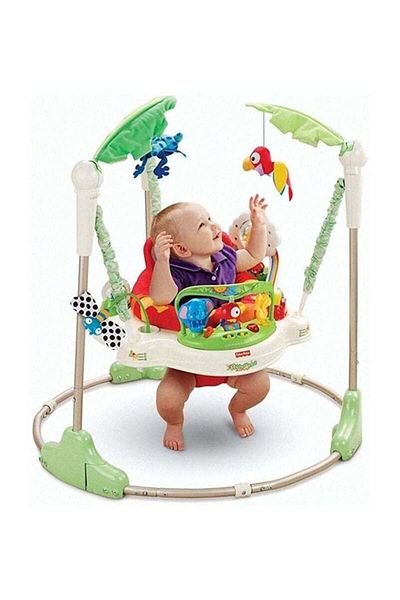 Generic Multifunctional Electric Baby Jumping Walker Cradle Rainforest Baby Swing Body-Building Rocking Chai