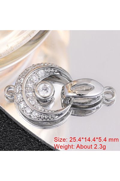 Choice As Photo White Gold Juya 18K Gold Plated Decorative Fasteners Connector Locks Pearls Clasps Accessor