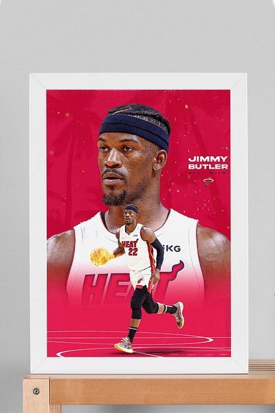 Saturn Pictură înrămată Jimmy Butler - Pictură poster NBA de baschet
