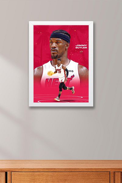 Saturn Pictură înrămată Jimmy Butler - Pictură poster NBA de baschet