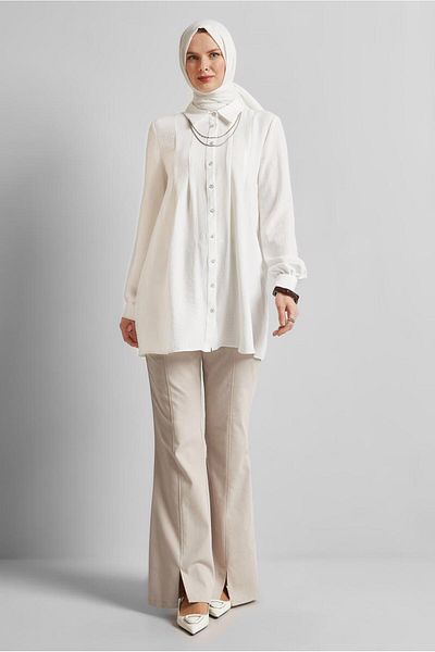 Alvina Shirt Collar Tunic 45496