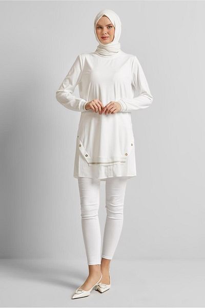 Alvina Garnished Tesetture Tunic 44645