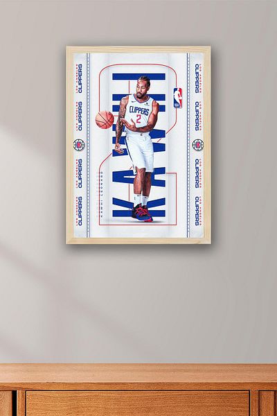 Saturn Pictură înrămată de Kawhi Leonard - Poster NBA Los Angeles Clippers