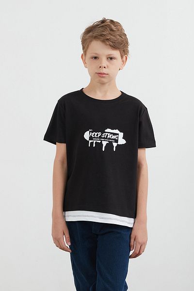 Fulla Moda Keep Strong Printed Boy's T-Shirt