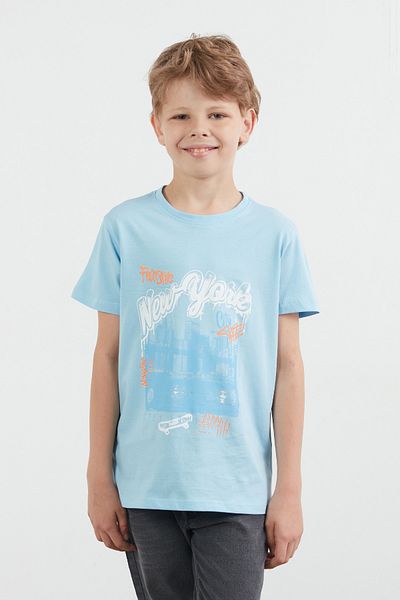 Fulla Moda Tricou pentru băiat, 100% bumbac, imprimat New York
