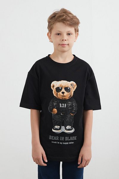 Fulla Moda Teddy Bear Printed Boys' T-Shirt