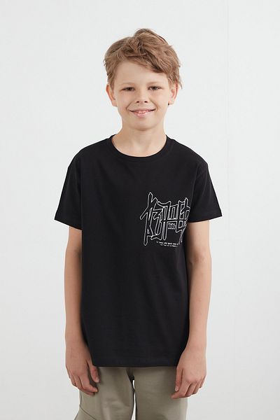 Fulla Moda 100% Cotton Text Printed Boy's T-Shirt