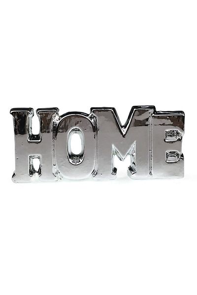 Blusmart Decoratiune din ceramica in forma de text 'Home', 25x11 cm