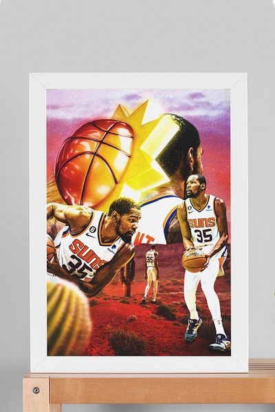 Saturn Επιτραπέζιο με κορνίζα Kevin Durant - Πίνακας αφίσας μπάσκετ NBA