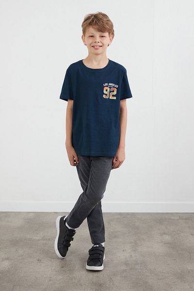 Fulla Moda Boy's T-Shirt with 92 Printed on the Front and Back