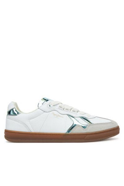 Pepe Jeans Teniși de damă albi PEPE JEANS-PLS00037 800WHITE