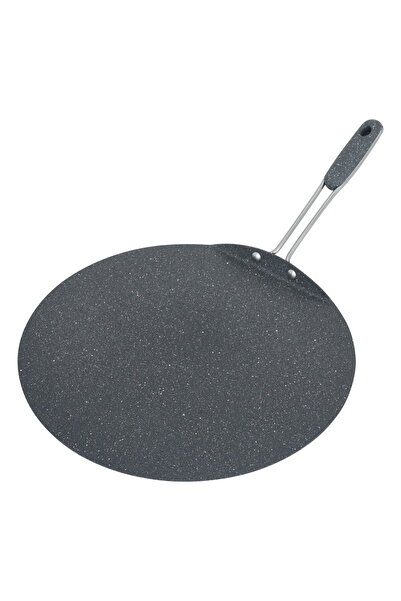 Generic Al Saif Gallery granite frying pan, 35 cm, flat - dark grey