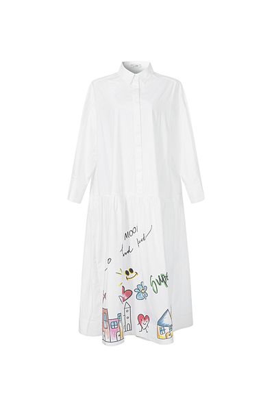 femi9 printed shirt dress - Mom