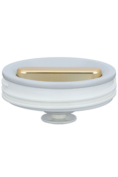 Generic Al Saif Gallery Laura plastic thermos cover - golden white