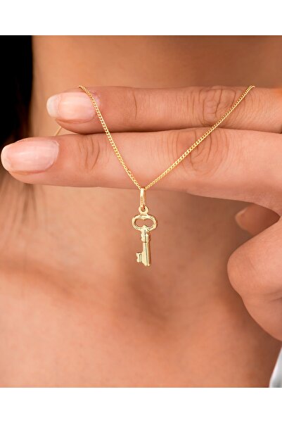 Çoruh Kuyumculuk Anahtar Uçlu Altın Kolye